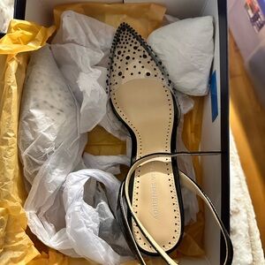 Adrienne Vittadini Black Heeled Shoes with Studded Design